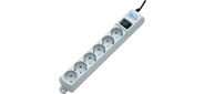 Surge protector Pilot S 6 outlets (5 euro + 1 without ground) 10A / 2.2kVt, 1.8m