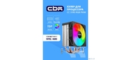 CBR-CC-3190-RGB-PWM Кулер для процессора,  Al+Cu,  3 heat pipes,  Socket 775 / 1366 / 1155 / 1156 / 1150 / 1151 / 1200 / 1700 / AM2 / АМ2+ / АМ3 / AM3+ / FM1 / FM2 / AM4 / AM5,  TDP 190W,  120mm Fan,  2300RPM,  HB,  RGB,  PWM,  36db