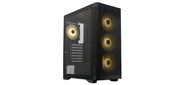 Корпус без блока питания / HSPD M520, Mesh Mid Tower, Black, slide TG, 0.45 SPCC, 4x120mm ARGB ATX, mATX, mITX 160 / 330 / 184mm 2x2.5", -, 7xPCI 2xUSB-A 3.0, 1xUSB-A 1.0 390x200x449mm