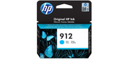 Картридж HP 912 струйный голубой (315 стр)