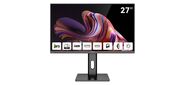 Монитор 27" AIWA MD2711 Black  (IPS,  1920x1080,  HDMI+HDMI+DP+DP,  1 ms,  178° / 178°,  350 cd / m,  1000:1,  240Hz,  Spk,  Pivot)
