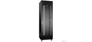 Cabeus ND-05C-42U60 / 100-BK Шкаф монтажный телекоммуникационный 19" напольный для распределительного и серверного оборудования 42U 600x1000x2055mm (ШхГхВ) передняя и задняя перфорированные двери, ручка