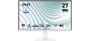 MSI PRO MP273AW 27" 16:9 FHD (1920x1080)IPS Flat, 5ms (GTG), 1000:1, 100M:1, 300nit, 178 / 178, 1xHDMI , 1xDP,  1*D-Sub  (VGA) , Tilt, VESA, 100Hz, 1y w-ty,  White