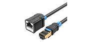 Патч-корд удлинитель Vention прямой SSTP cat.6, RJ45 - 3м. Черный