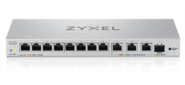 Мультигигабитный Smart L2 коммутатор Zyxel XGS1250-12,  8xGE,  3x1 / 2, 5 / 5 / 10G,  1xSFP+,  кнопка LED ECO Mode,  настольный