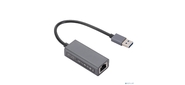 Bion Переходник с кабелем USB A - RJ45,  1000мб / с,  алюминиевый корпус,  длинна кабеля 15 см,  черный [BXP-A-USBA-LAN-1000]
