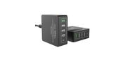 Сетевое зарядное устройство CЗУ  (ACD-P605U-V1B) 60Вт,  Сетевое ЗУ 5xUSB 1PD+1QC+3Smart,  3.6~20В / 3А RTL {40}