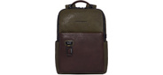 Рюкзак Piquadro Harper CA4818AP / VETM зеленый / темно-коричневый кожа