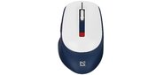 Мышка беспроводная Bluetooth / 2.4G 6кн. 3200dpi бел / син Belsa MB-249 52249 DEFENDER