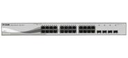 D-Link DGS-1210-28 / C1A 24-ports UTP 10 / 100 / 1000M + 4-ports Gigabit SFP,  Web Smart III Switch,  19”