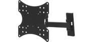 Кронштейн для телевизора Ultramounts UM 877 черный 23"-42" макс.20кг настенный поворотно-выдвижной и наклонный