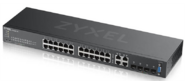 Zyxel NebulaFlex Pro GS2220-28 Hybrid L2 Switch, rack 19 ", 24xGE, 4xCombo (SFP / RJ-45), silent, standalone / cloud management