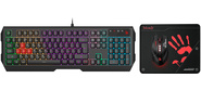 Клавиатура + мышь A4Tech Bloody B1700 клав:черный мышь:черный USB LED  (B1700  ( B140N +ES7 + BP-50M))