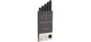 Картридж Parker Quink Z11 (CW1950382) черные чернила для ручек перьевых (5шт)