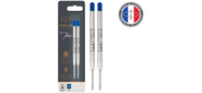 Стержень шариковый Parker QuinkFlow Z08  (CW1950373) M 1мм синие чернила для ручек шариковых для Parker блистер  (2шт)