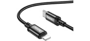 Кабель Hoco X89 Wind iP USB Type-C  (m)-Lightning  (m) 1м черный коробка