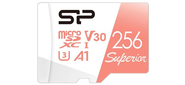 Флеш карта microSD 256GB Silicon Power Superior A1 microSDXC Class 10 UHS-I U3 100 / 80 Mb / s  (SD адаптер)