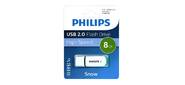 Флеш накопитель 8GB PHILIPS SNOW2.0 8GB,  USB 2.0