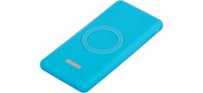 Buro BPQ10F Мобильный аккумулятор 10000mAh 3A QC PD беспроводная зарядка синий  (BPQ10F18PBL)