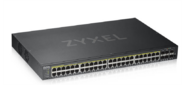 ZYXEL GS1920-48HPv2 Hybrid Smart switch PoE+ Zyxel Nebula Flex,  44xGE PoE+,  4xCombo  (SFP / RJ-45 PoE+),  2xSFP,  budget PoE 375W,  Standalone  /  cloud management