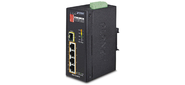 IP30 4-Port / TP + 1-Port Fiber (SFP) POE Industrial Fast Ethernet Switch (-40 to 75 C)