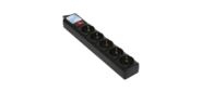Surge protector Power Cube 1.9m for conn. to UPS (C14) 5 outlets, 10A black / graffite