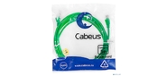 Cabeus PC-UTP-RJ45-Cat.5e-3m-GN Патч-корд U / UTP,  категория 5е,  2xRJ45 / 8p8c,  неэкранированный,  зеленый,  PVC,  3м