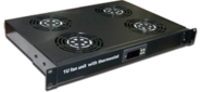 Блок 2-х вентиляторов Lanmaster TWT-CBB-FANB2-RACK-T 19" with bearings with the thermostat 1U