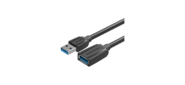 Кабель-удлинитель Vention USB 3.0 AM / AF - 0.5м Black Edition