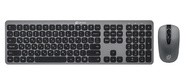 Клавиатура + мышь Оклик 300M клав:серый мышь:серый USB беспроводная slim Multimedia