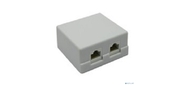 5bites Розетка LY-SB02-A внешняя RJ-45 5e кат., 2порт.