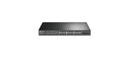 JetStream 28-port Gigabit L2+ Managed Switch with 24-port PoE+,  PoE budget up to 384W,  support SDN