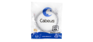 Cabeus PC-UTP-RJ45-Cat.6a-1.5m-LSZH Патч-корд U / UTP, категория 6а (10G), 2xRJ45 / 8p8c, неэкранированный, серый, LSZH, 1.5м