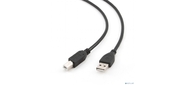 Bion Кабель интерфейсный USB 2.0 AM / BM,  3м,  черный [BXP-CCP-USB2-AMBM-030]