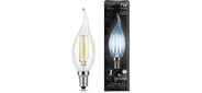 GAUSS 104801207 Светодиодная лампа LED Filament Свеча на ветру E14 7W 580lm 4100К 1 / 10 / 50