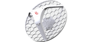 MikroTik LHG 5 Tripack  (Three units of LHG 5 with 24.5dBi 5GHz antenna,  Dual Chain 802.11an wireless,  600MHz CPU,  64MB RAM,  1x LAN,  POE,  PSU,  RouterOS L3) – all three antennas in single box