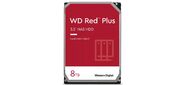 Western Digital Red Plus NAS HDD 3.5" SATA 8Tb,  5640RPM,  256MB buffer,  CMR,  WD80EFPX,  1 year