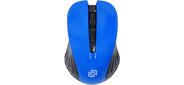 Мышь Oklick 545MW черный / синий оптическая (1600dpi) беспроводная USB (4but)