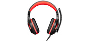 Наушники с микрофоном Оклик HS-L610G черный / красный 2.2м мониторные USB оголовье  (GH-MD10)