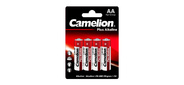 Camelion..LR 6  Plus Alkaline BL-4  (LR6-BP4,  батарейка, 1.5В)