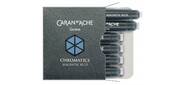 Картридж Carandache CHROMATICS Magnetic Blue  (8021.149) для перьевых ручек  (упак.:6шт)
