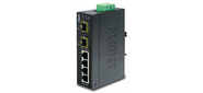 IP30 Industrial 4-Port 10 / 100 / 1000T + 2-Port 100 / 1000X SFP Gigabit Switch (-40 to 75 degree C)