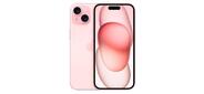 Смартфон Apple A3092 iPhone 15 256Gb розовый моноблок 3G 4G 2Sim 6.1" iOS 17 802.11 a / b / g / n / ac / ax NFC GPS