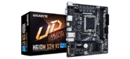 GIGABYTE H610M S2H, LGA1700, H610, 2*DDR5, 4*SATA, 1*M.2, 2*USB 3.2, 4*USB 2.0, 1*PCIx16, 1*PCIx1, D-Sub+HDMI+2*DP, mATX