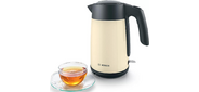 Чайник электрический Bosch TWK7L467 1.7л. 2400Вт бежевый (корпус: нержавеющая сталь)
