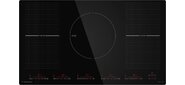 Встраиваемые индукционные панели MAUNFELD /  Индукционная,  90 см,  слайдерное управление,  5 конфорок,  Flex Zone,  черный цвет
