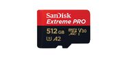 Флеш карта microSD 512GB SanDisk microSDXC Class 10 UHS-I A2 C10 V30 U3 Extreme Pro (SD адаптер) 200MB / s