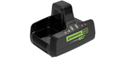 Greenworks Быстрое зарядное устройство для двух аккумуляторов G60DC10,  60V,  10А [2954407]
