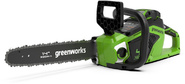 Greenworks Цепная пила аккумуляторная GreenWorks  GD40CS15,  40V,  35 см,  бесщеточная,   до 1, 5 КВТ,  с АКБ 2АЧ и ЗУ [2005707UA]