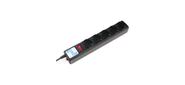 Surge protector Power Cube 3.0 m 5 outlets  (Black graffite) 10A  /  2.2kW